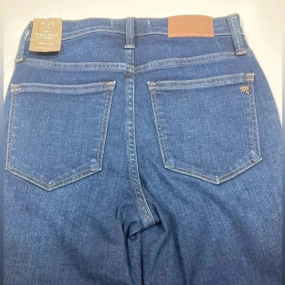 Madewell Jeans Skinny 10” High Rise Skinny Jeans Denim NWT Women’s Size 24 - Picture 10 of 13